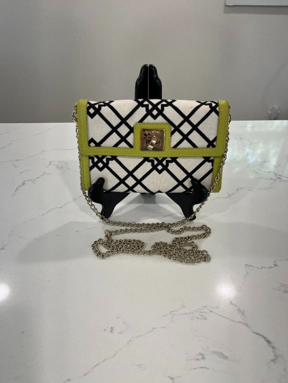 Spartina 449 Seven Oaks Linen and Leather Crossbody Bag